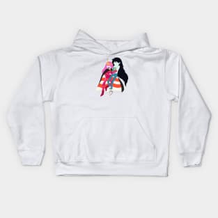 Marceline, Bubblegum, BMO and Jake Kids Hoodie